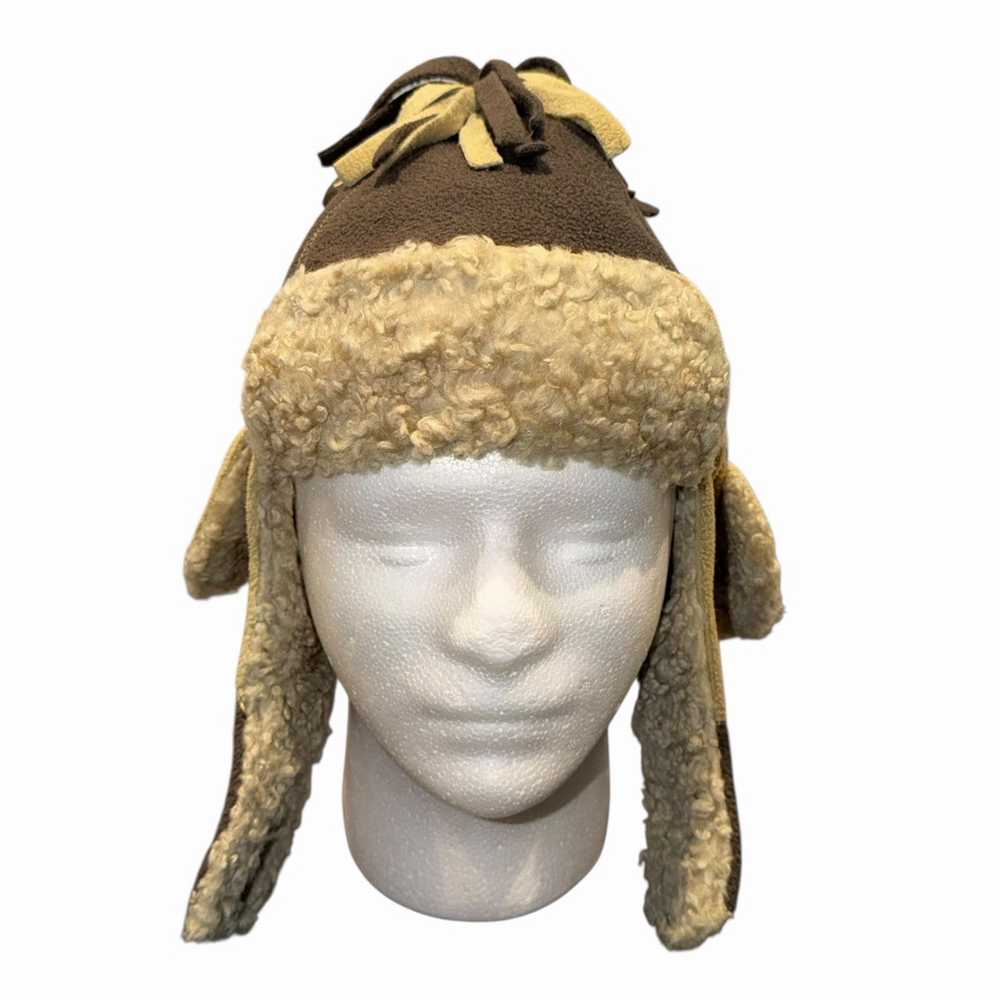 Baby‎ Gap Faux Shearling Lining Trapper Hat Ear Flaps Winter Toddler Sz M/L 4-5y